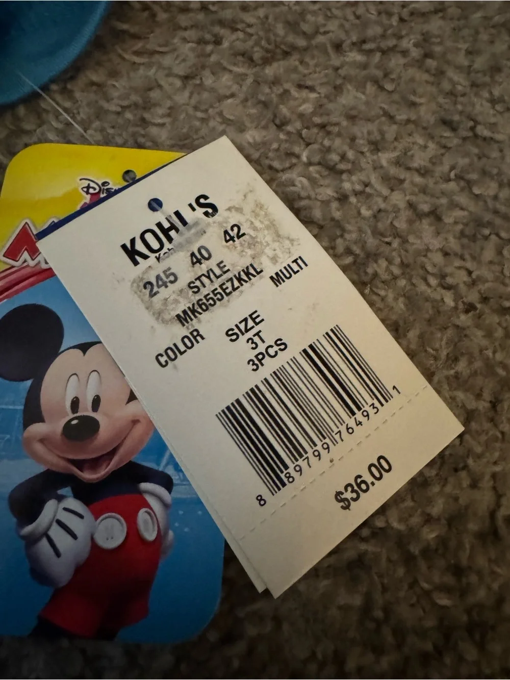 Disney Light Blue Mickey Mouse 'Making Waves' Tee, Tank & Shorts Set